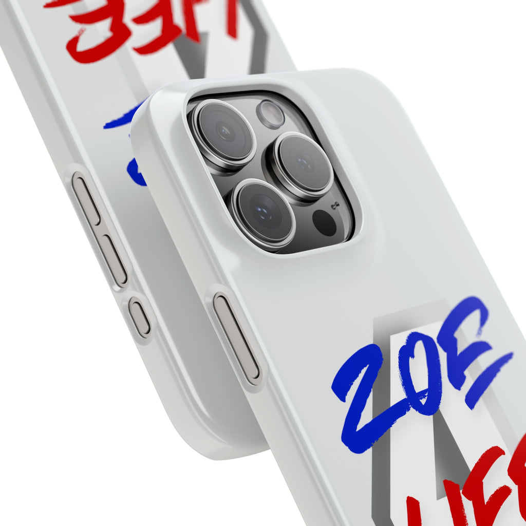 Zoe Life Phone Case - Bold Script Number 4 Snap Case