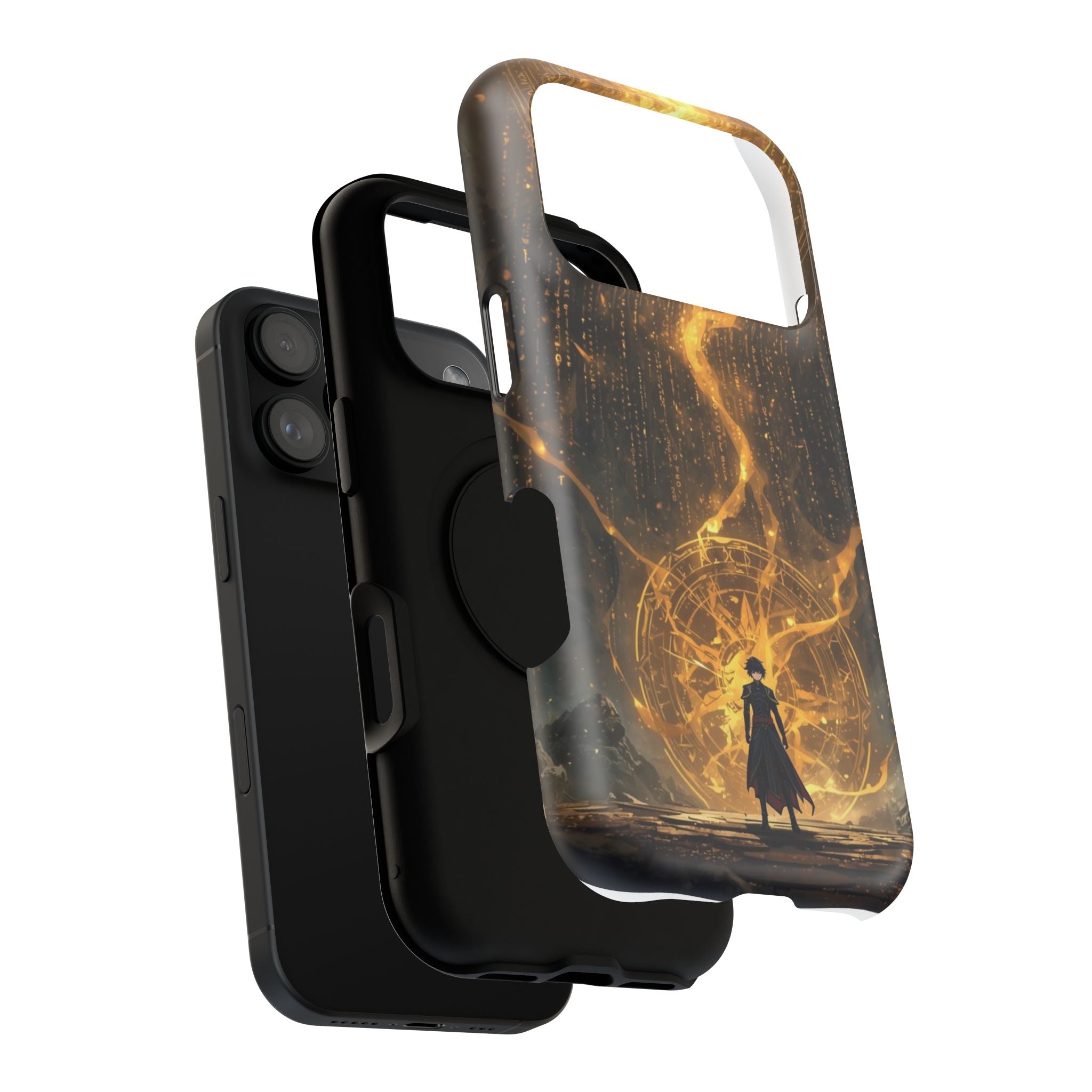 Vi-Anime Phone Case — Fantasy Mage Sigil Impact-Resistant Armor