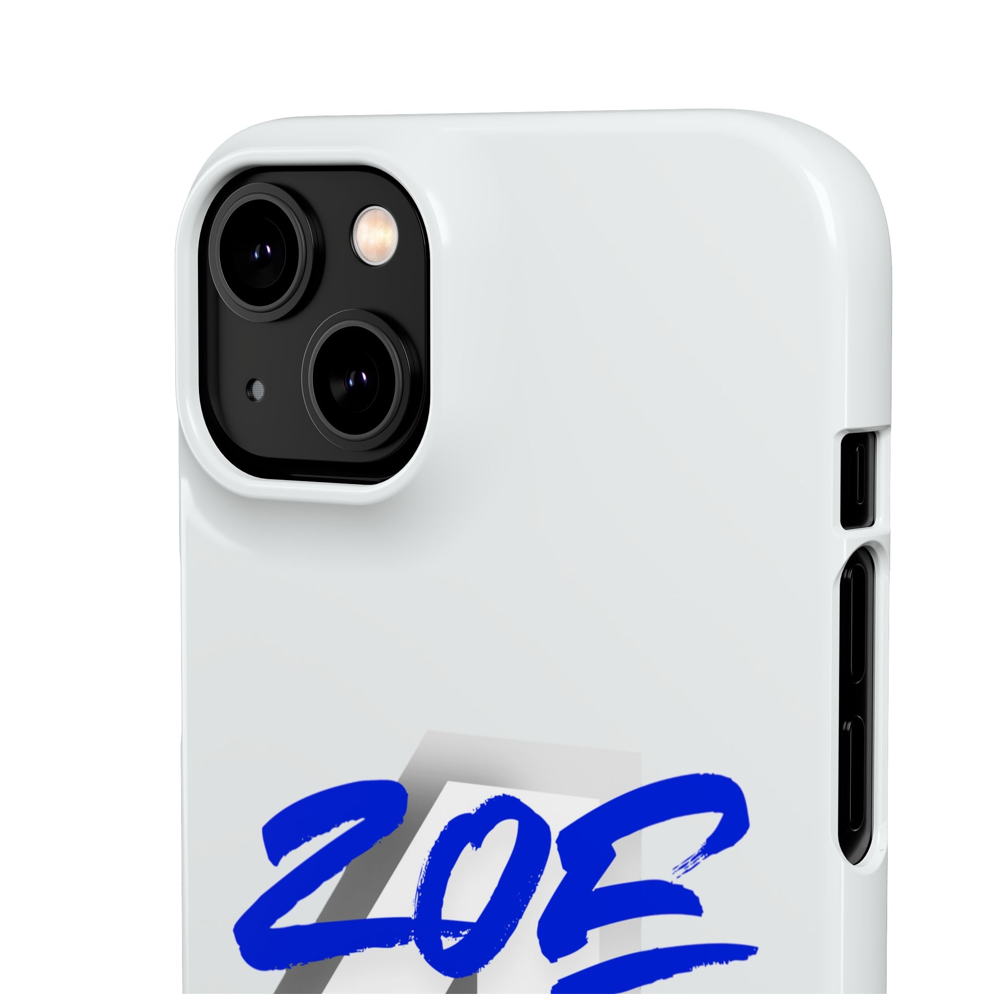 Zoe Life Phone Case - Bold Script Number 4 Snap Case