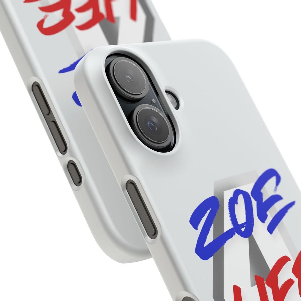 Zoe Life Phone Case - Bold Script Number 4 Snap Case