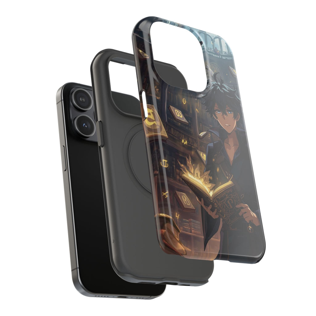 Vi-Anime Mystic Scholar Phone Case — Anime Magic Book Impact-Resistant Case