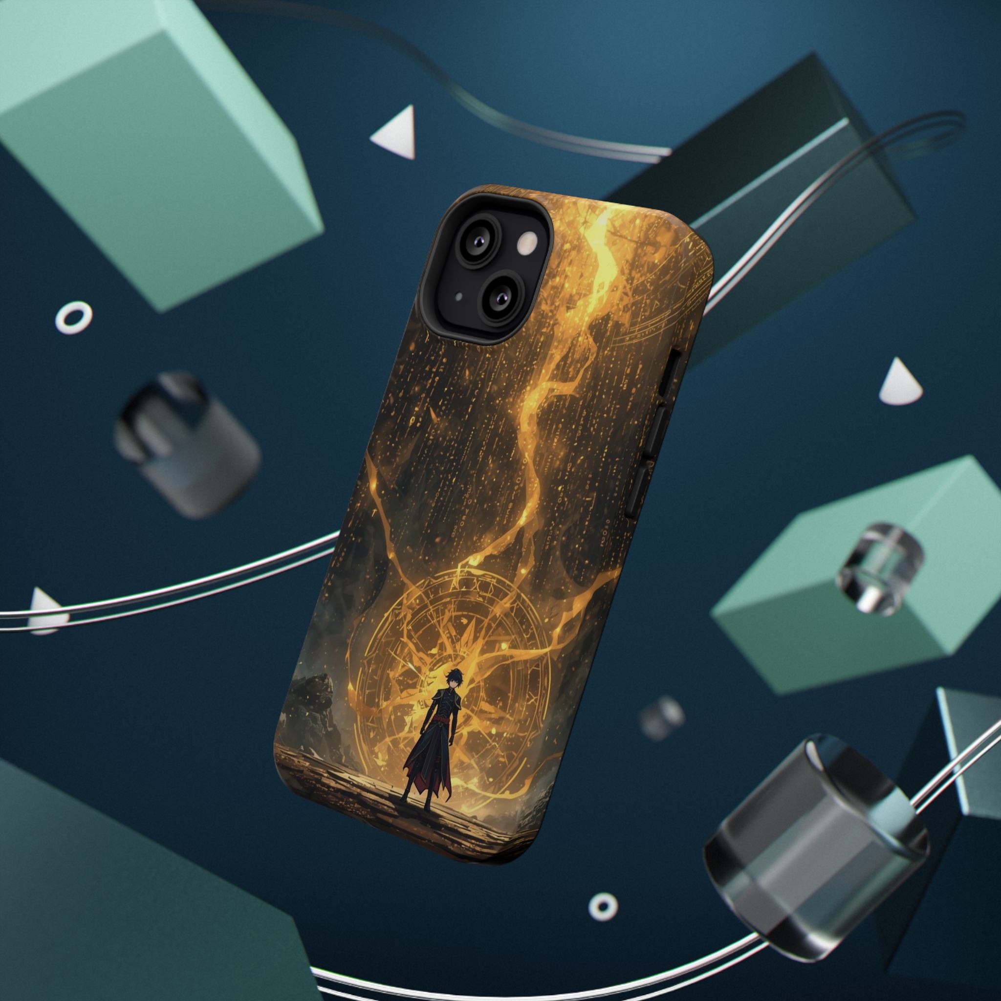 Vi-Anime Phone Case — Fantasy Mage Sigil Impact-Resistant Armor