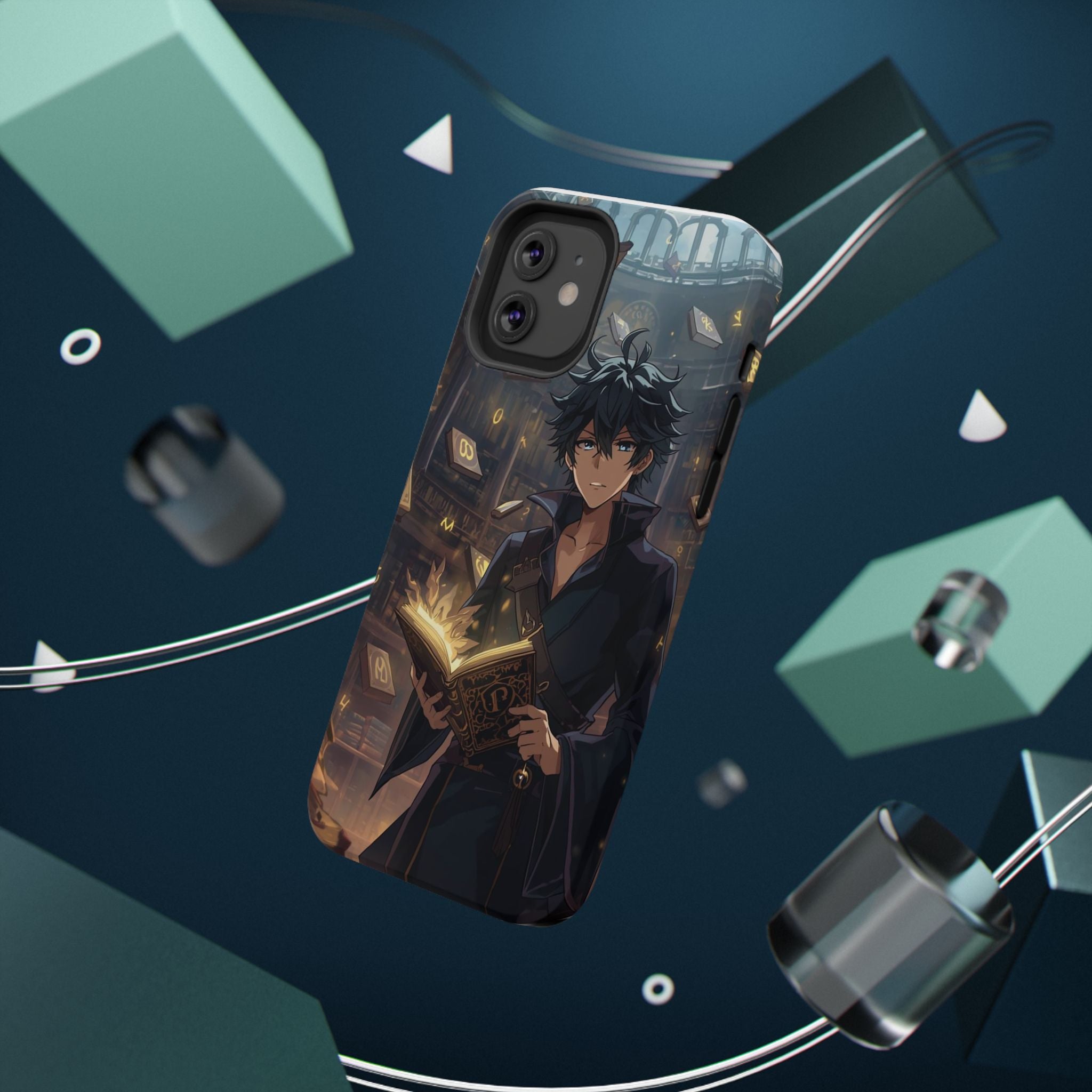 Vi-Anime Mystic Scholar Phone Case — Anime Magic Book Impact-Resistant Case