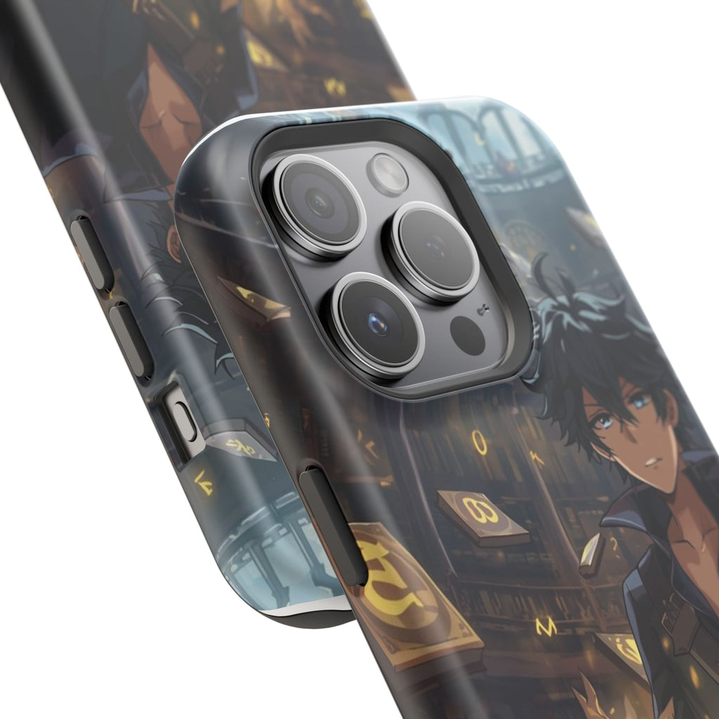 Vi-Anime Mystic Scholar Phone Case — Anime Magic Book Impact-Resistant Case