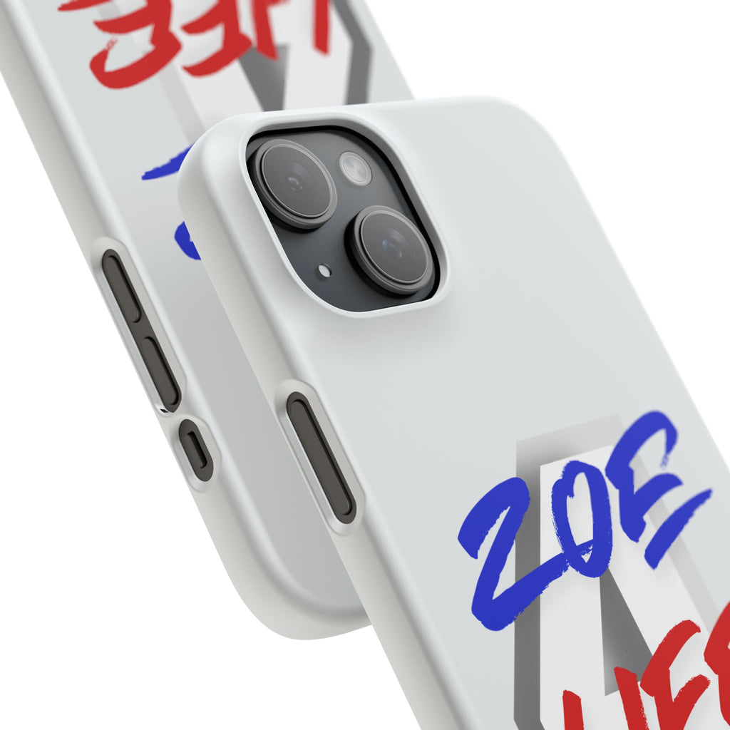 Zoe Life Phone Case - Bold Script Number 4 Snap Case