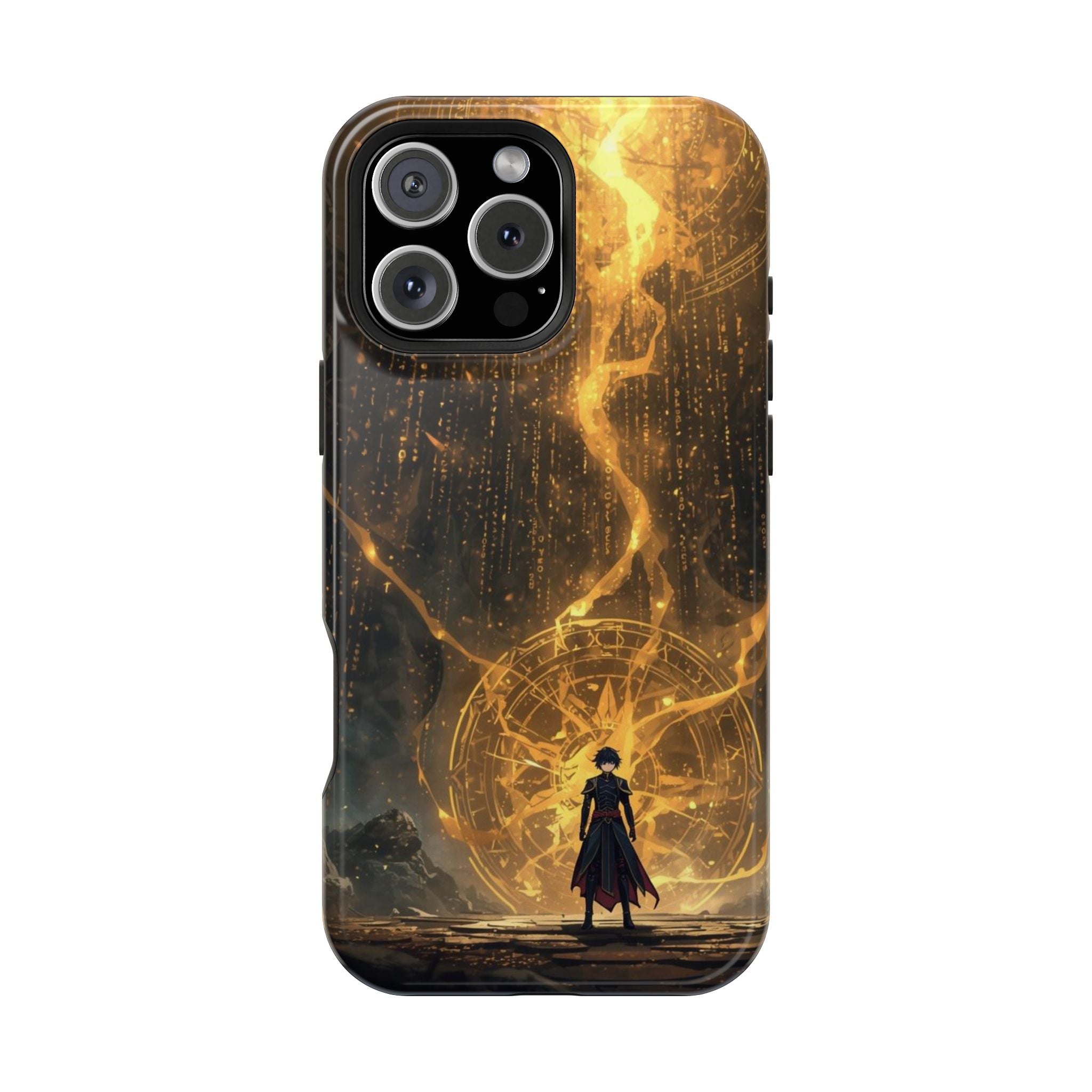 Vi-Anime Phone Case — Fantasy Mage Sigil Impact-Resistant Armor