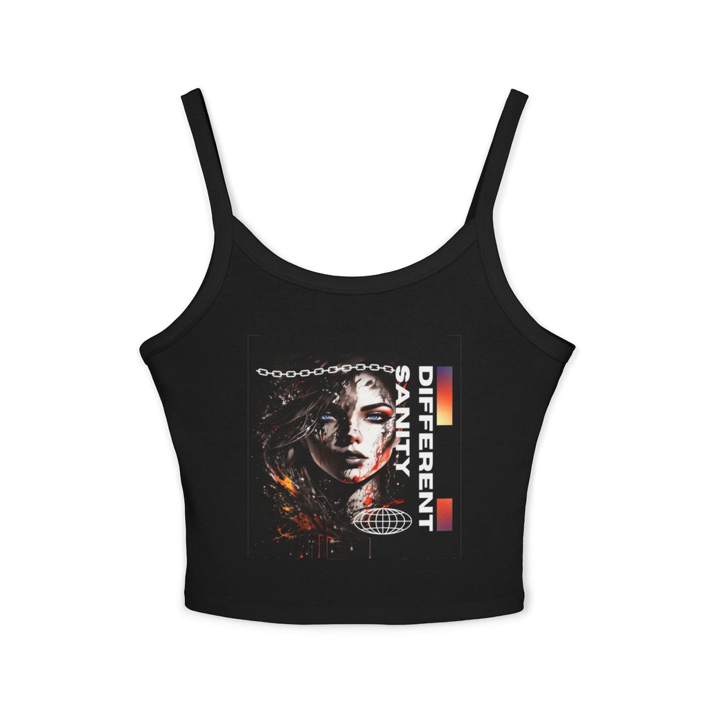 Women's Cropped Vi-Tank -  Women's Spaghetti Strap Tank Top
