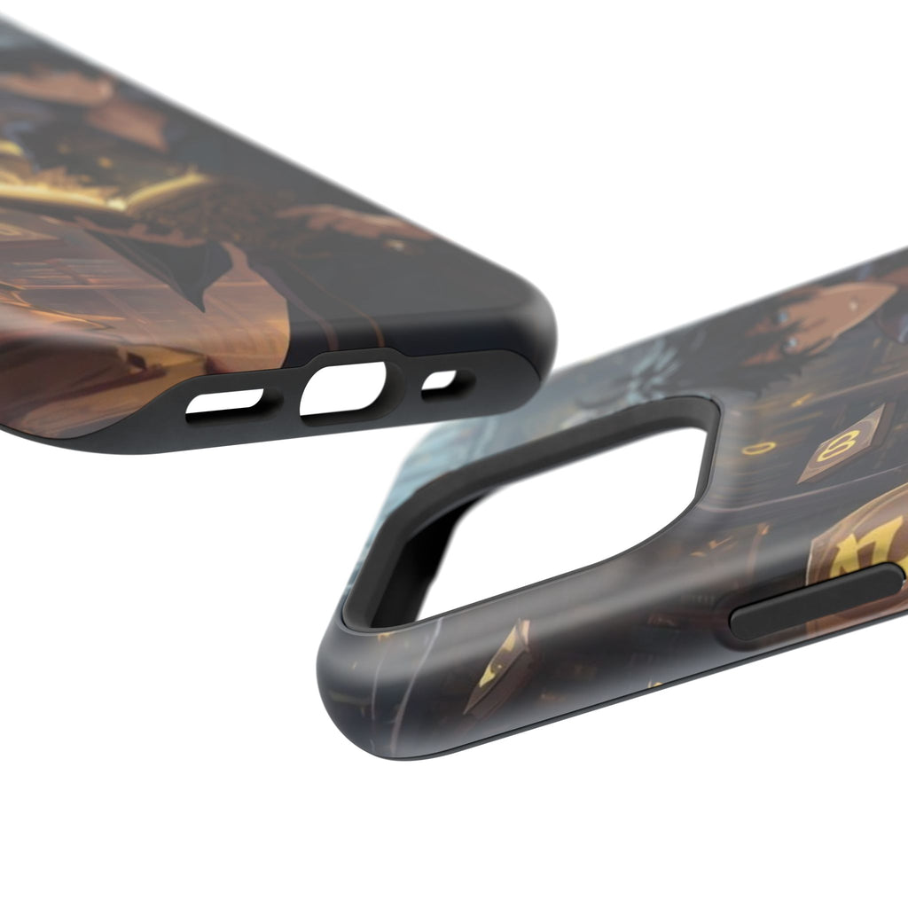 Vi-Anime Mystic Scholar Phone Case — Anime Magic Book Impact-Resistant Case