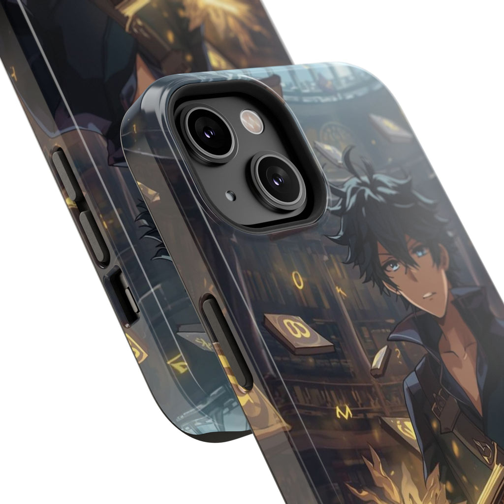 Vi-Anime Mystic Scholar Phone Case — Anime Magic Book Impact-Resistant Case