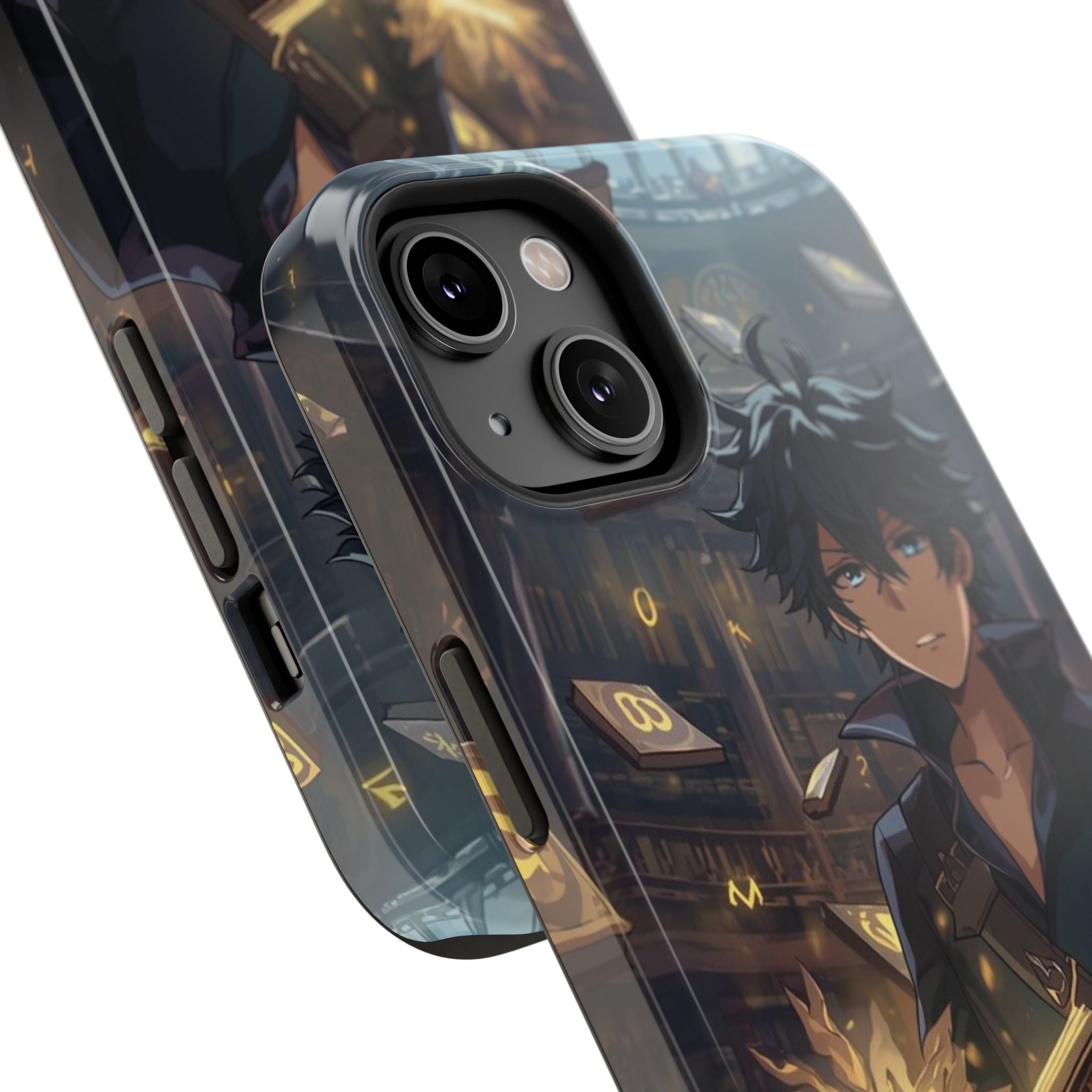 Vi-Anime Mystic Scholar Phone Case — Anime Magic Book Impact-Resistant Case