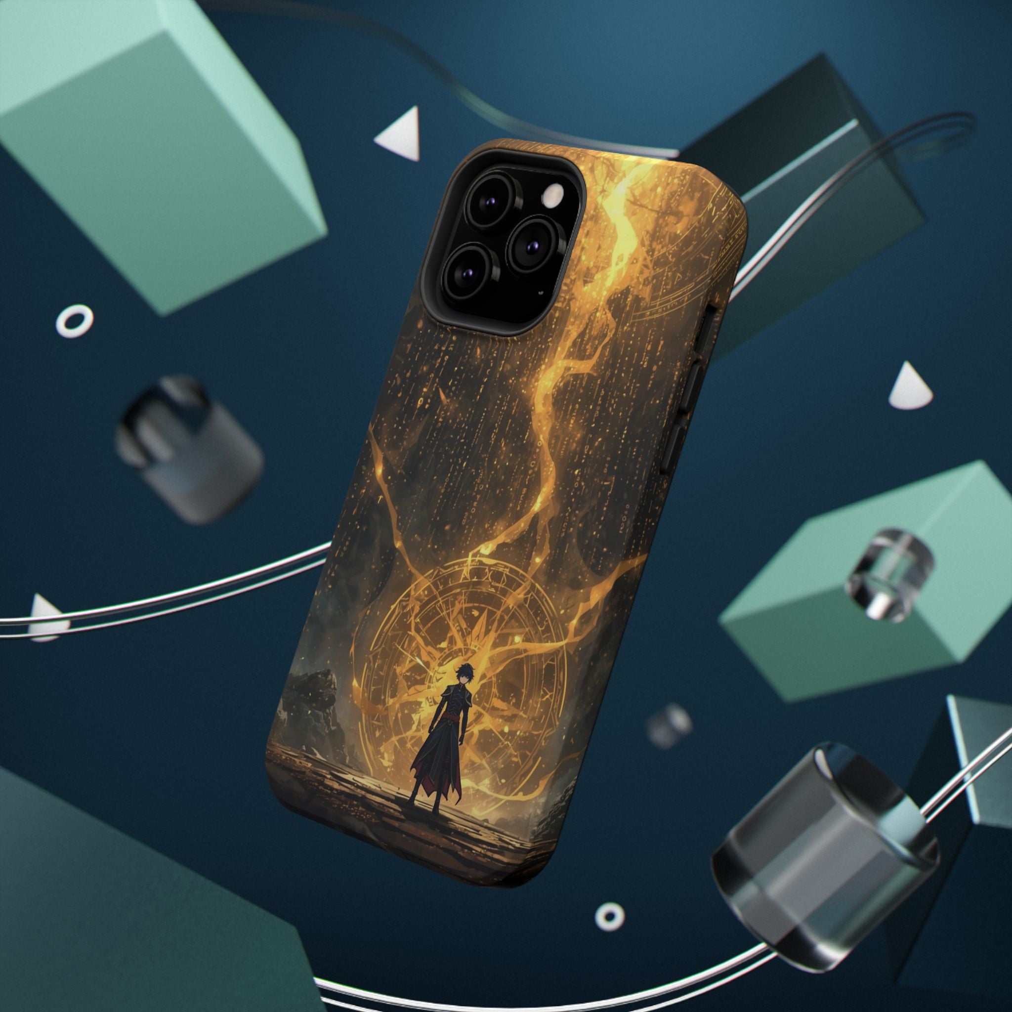 Vi-Anime Phone Case — Fantasy Mage Sigil Impact-Resistant Armor