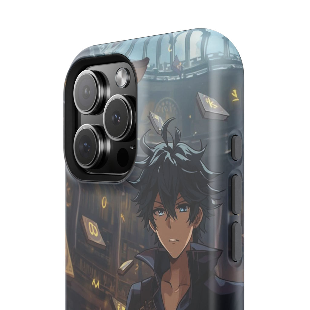 Vi-Anime Mystic Scholar Phone Case — Anime Magic Book Impact-Resistant Case