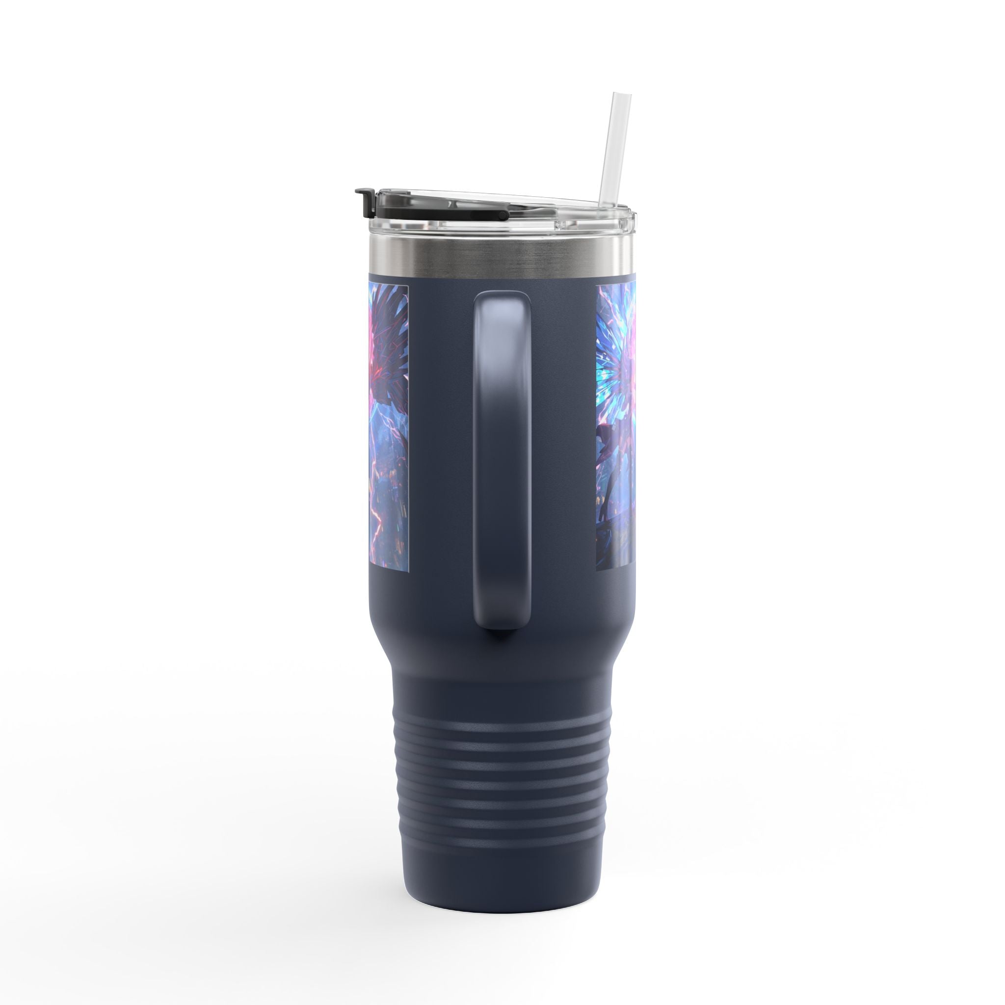 Vi-Anime 40oz Insulated Travel Mug — Fantasy Angel Moonlight Design