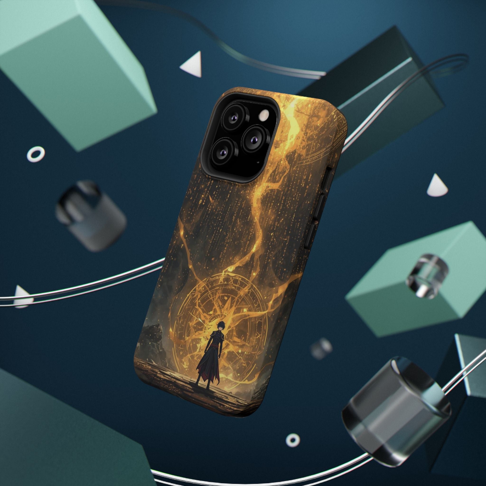 Vi-Anime Phone Case — Fantasy Mage Sigil Impact-Resistant Armor