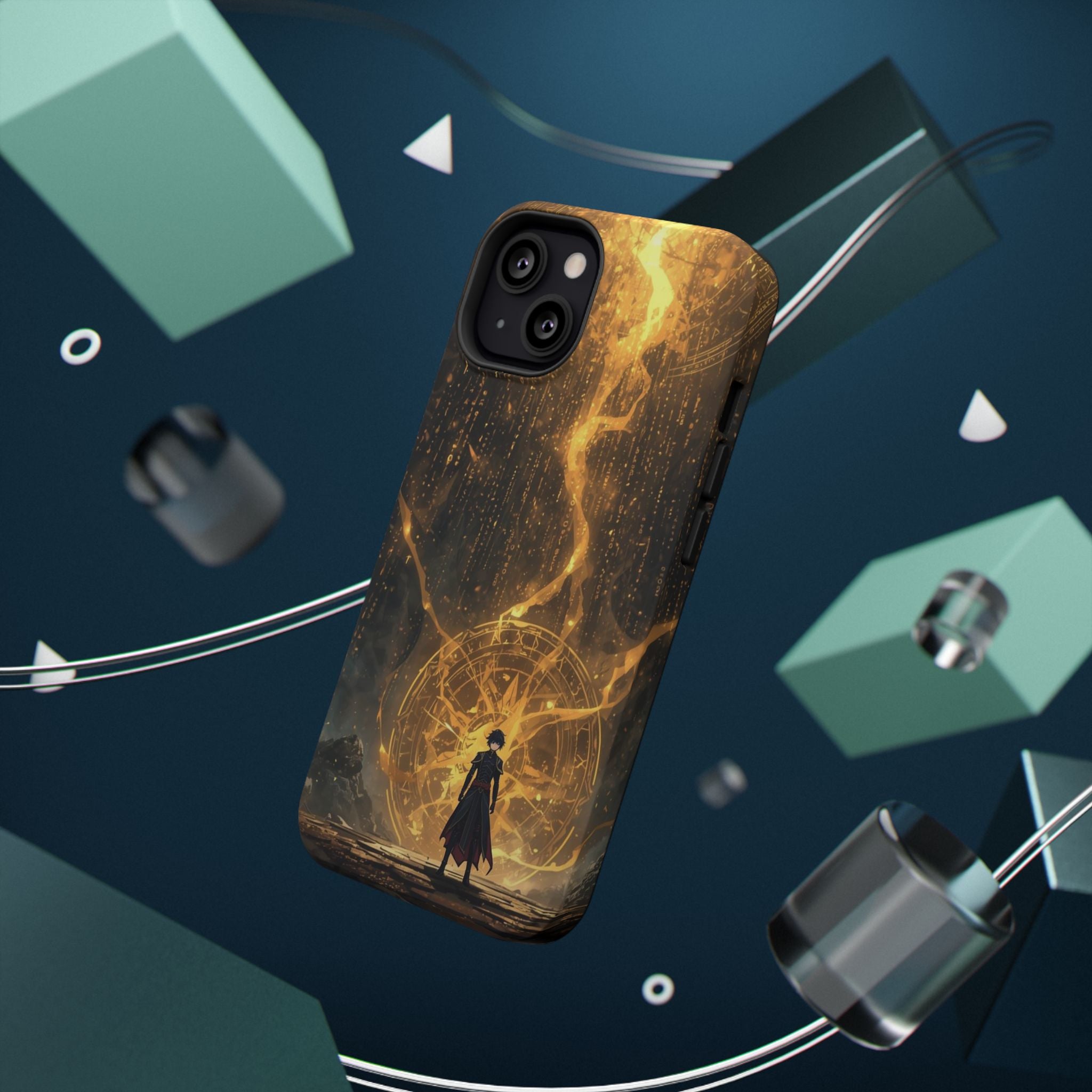 Vi-Anime Phone Case — Fantasy Mage Sigil Impact-Resistant Armor