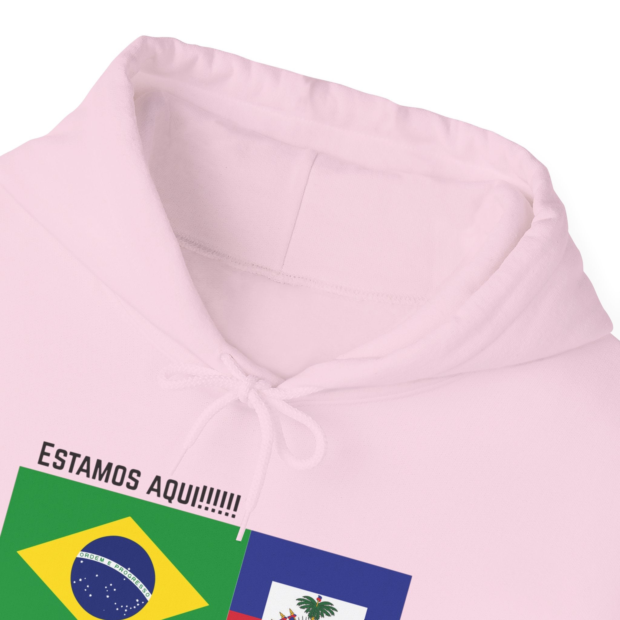 Vi-Hoodie Haiti Brazil Flag Hoodie — "Estamos Aqui!!! Nou La!!!!!"