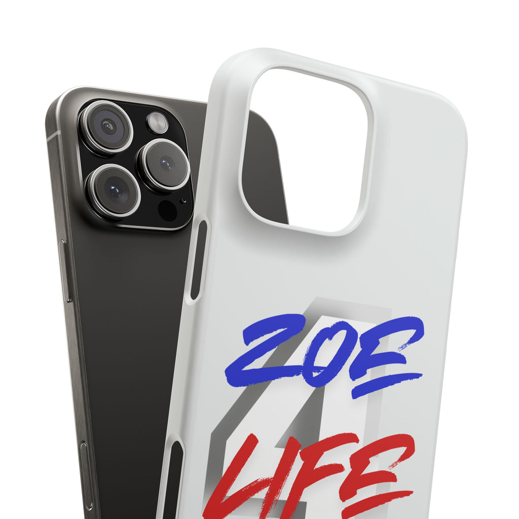 Zoe Life Phone Case - Bold Script Number 4 Snap Case