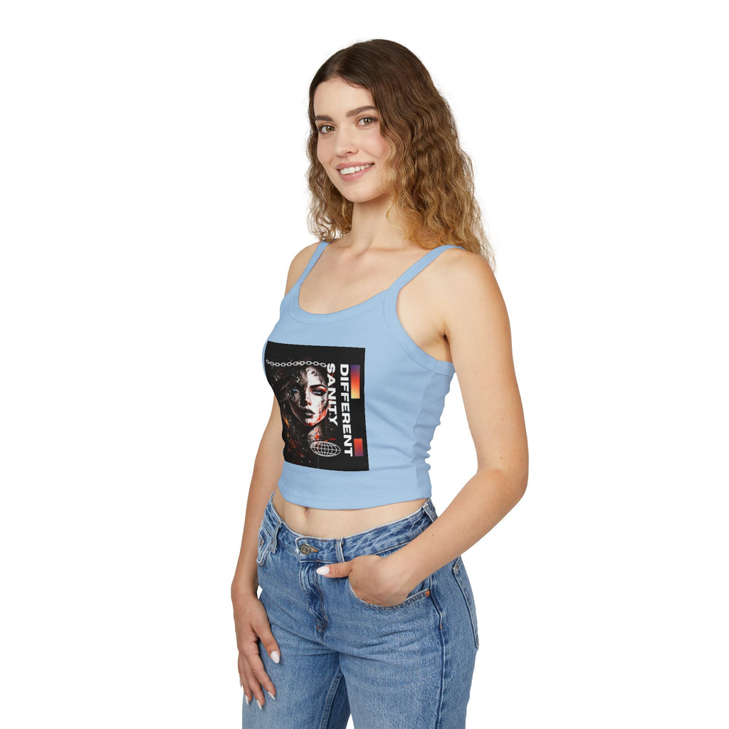 Women's Cropped Vi-Tank -  Women's Spaghetti Strap Tank Top
