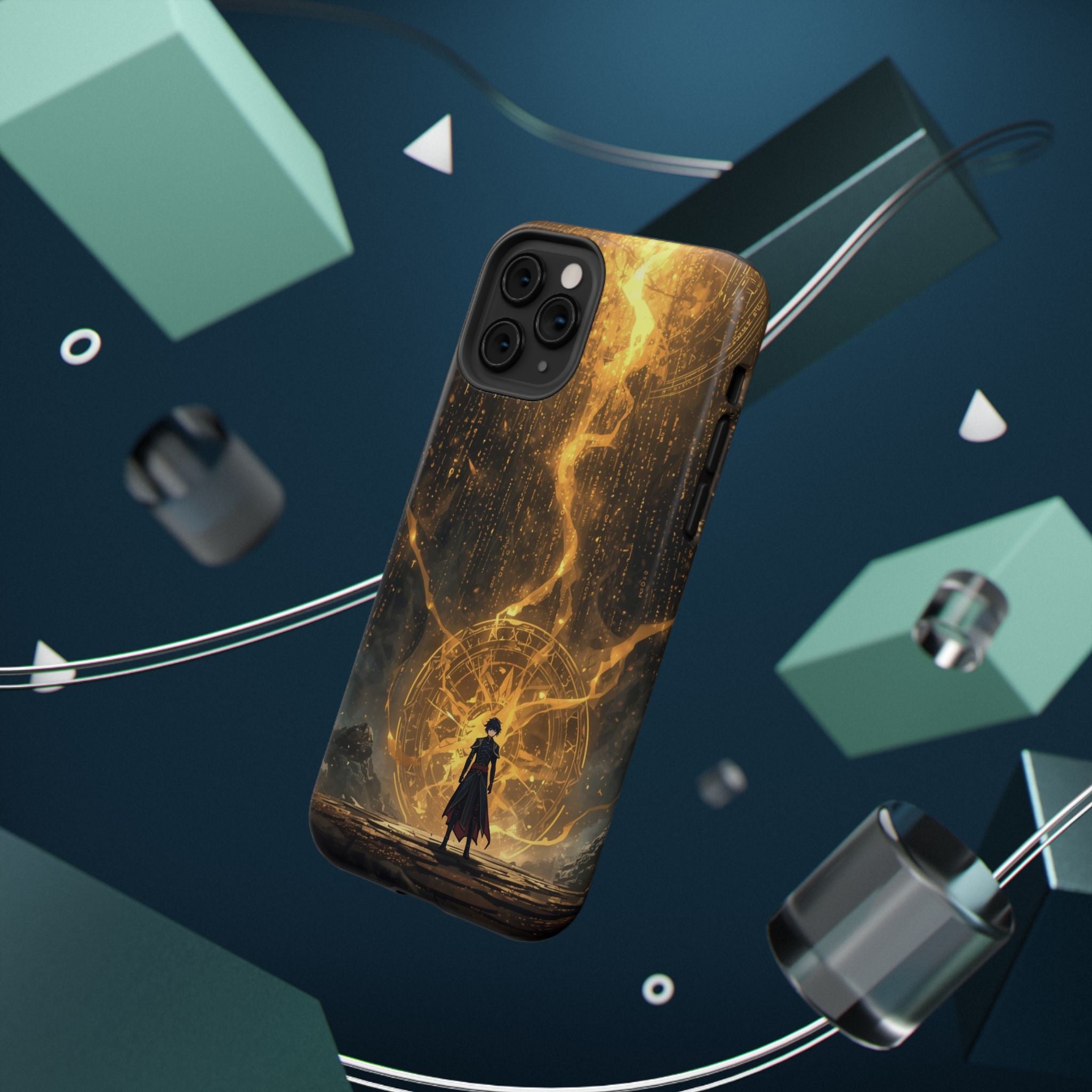 Vi-Anime Phone Case — Fantasy Mage Sigil Impact-Resistant Armor