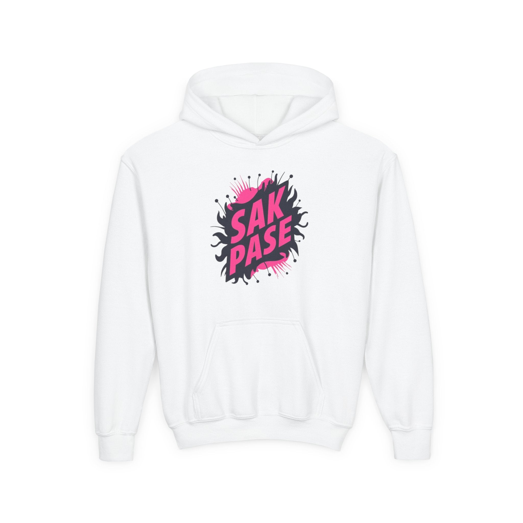 Little Vi Vi-Hoodie — Pink “SAK PASE” Creole Splash Graphic