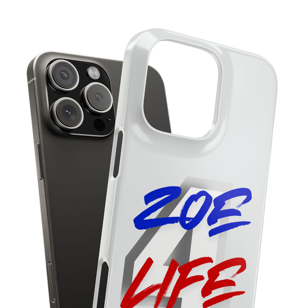 Zoe Life Phone Case - Bold Script Number 4 Snap Case