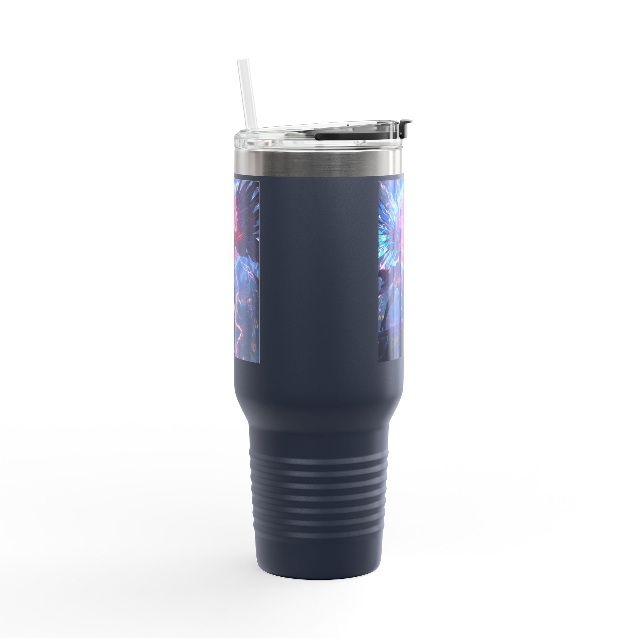 Vi-Anime 40oz Insulated Travel Mug — Fantasy Angel Moonlight Design