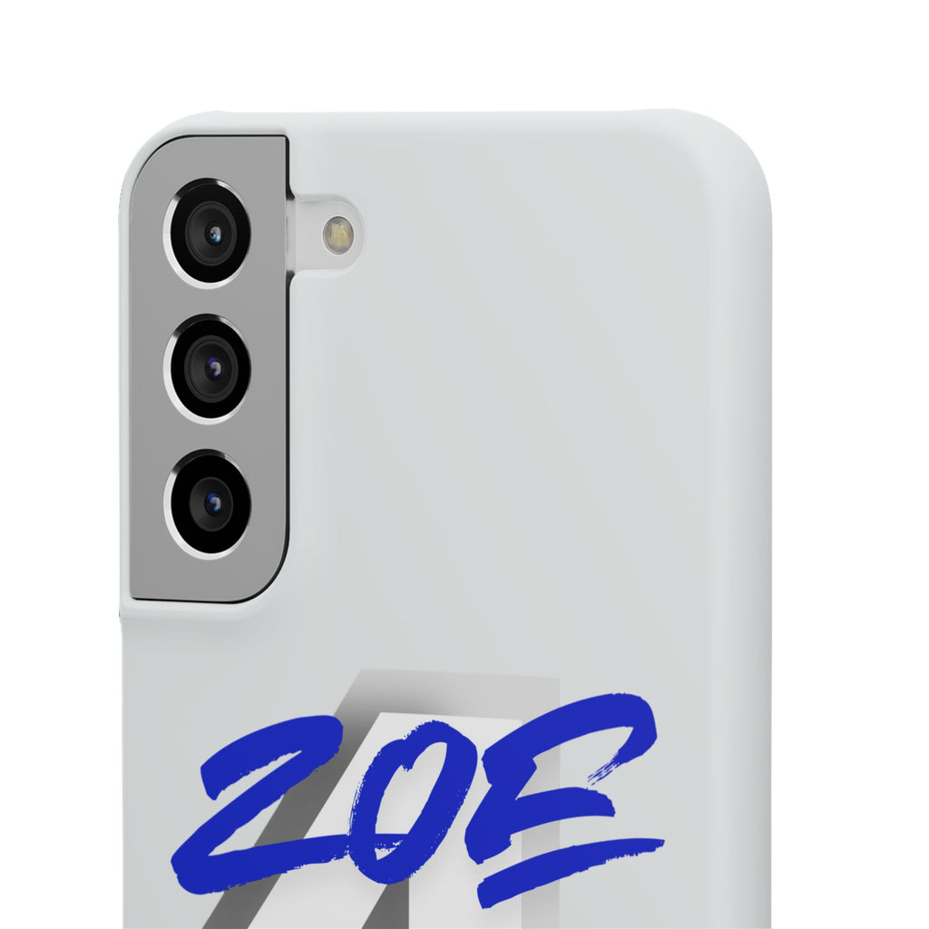 Zoe Life Phone Case - Bold Script Number 4 Snap Case