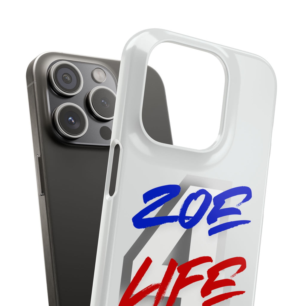 Zoe Life Phone Case - Bold Script Number 4 Snap Case