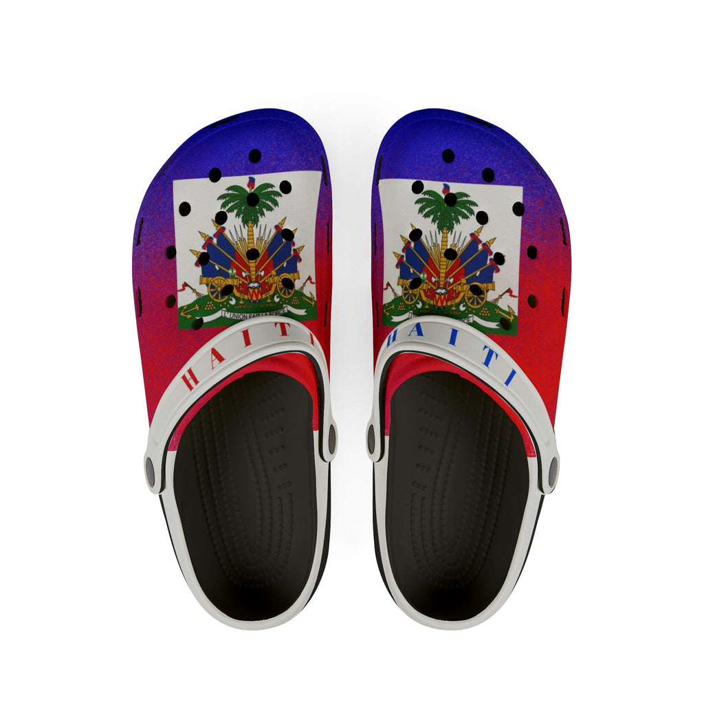 Haiti Flag EVA Foam Clogs – Lightweight Patriotic Garden Shoes