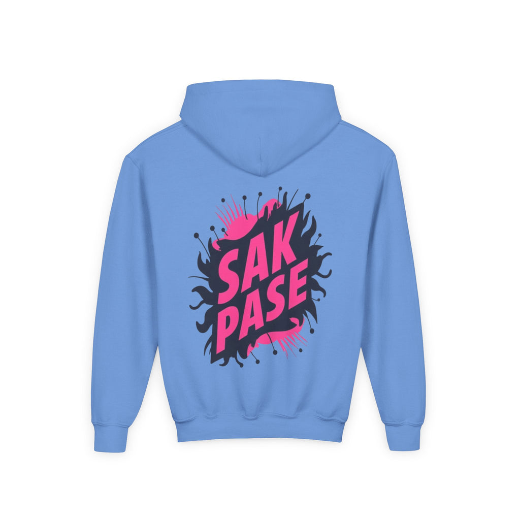 Little Vi Vi-Hoodie — Pink “SAK PASE” Creole Splash Graphic