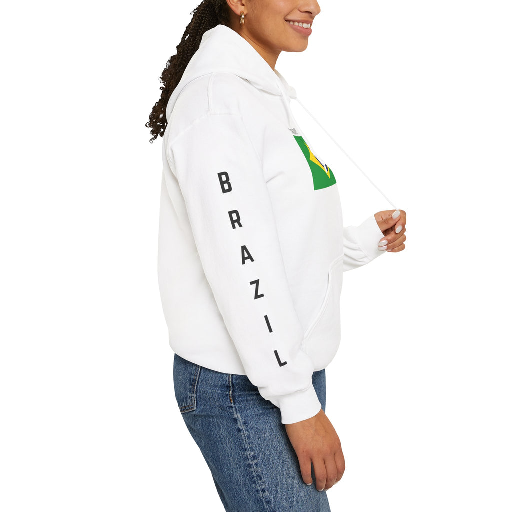 Vi-Hoodie Haiti Brazil Flag Hoodie — "Estamos Aqui!!! Nou La!!!!!"
