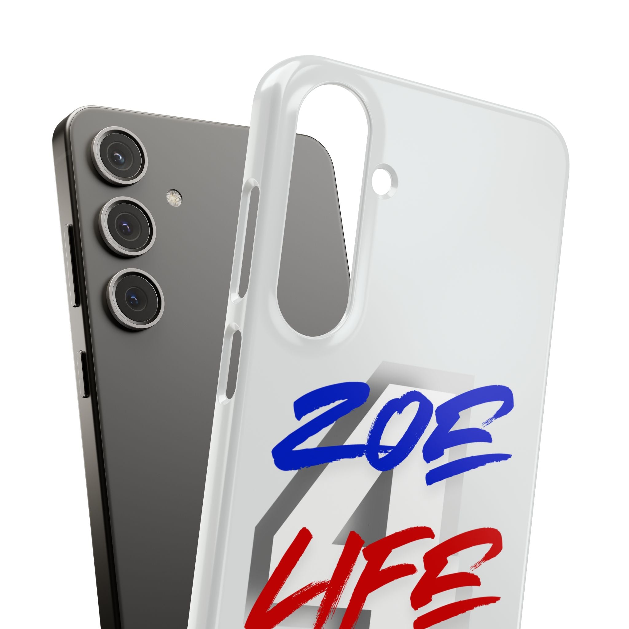 Zoe Life Phone Case - Bold Script Number 4 Snap Case