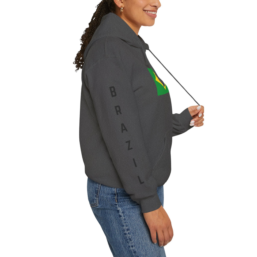 Vi-Hoodie Haiti Brazil Flag Hoodie — "Estamos Aqui!!! Nou La!!!!!"