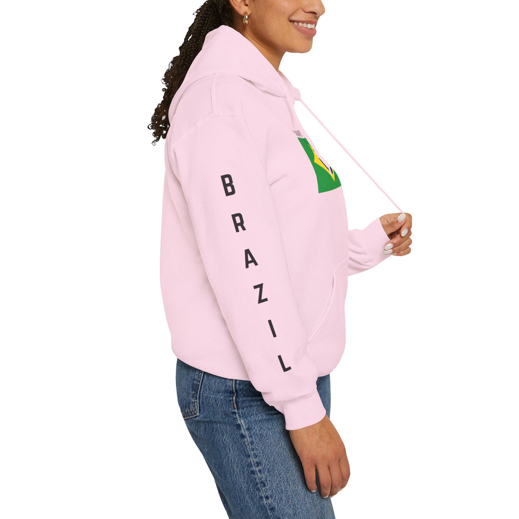 Vi-Hoodie Haiti Brazil Flag Hoodie — "Estamos Aqui!!! Nou La!!!!!"