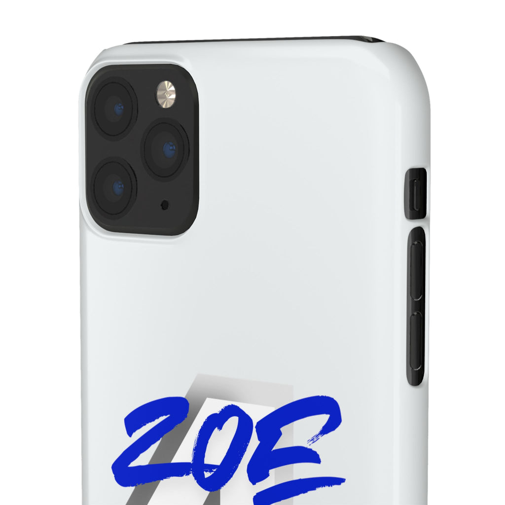 Zoe Life Phone Case - Bold Script Number 4 Snap Case
