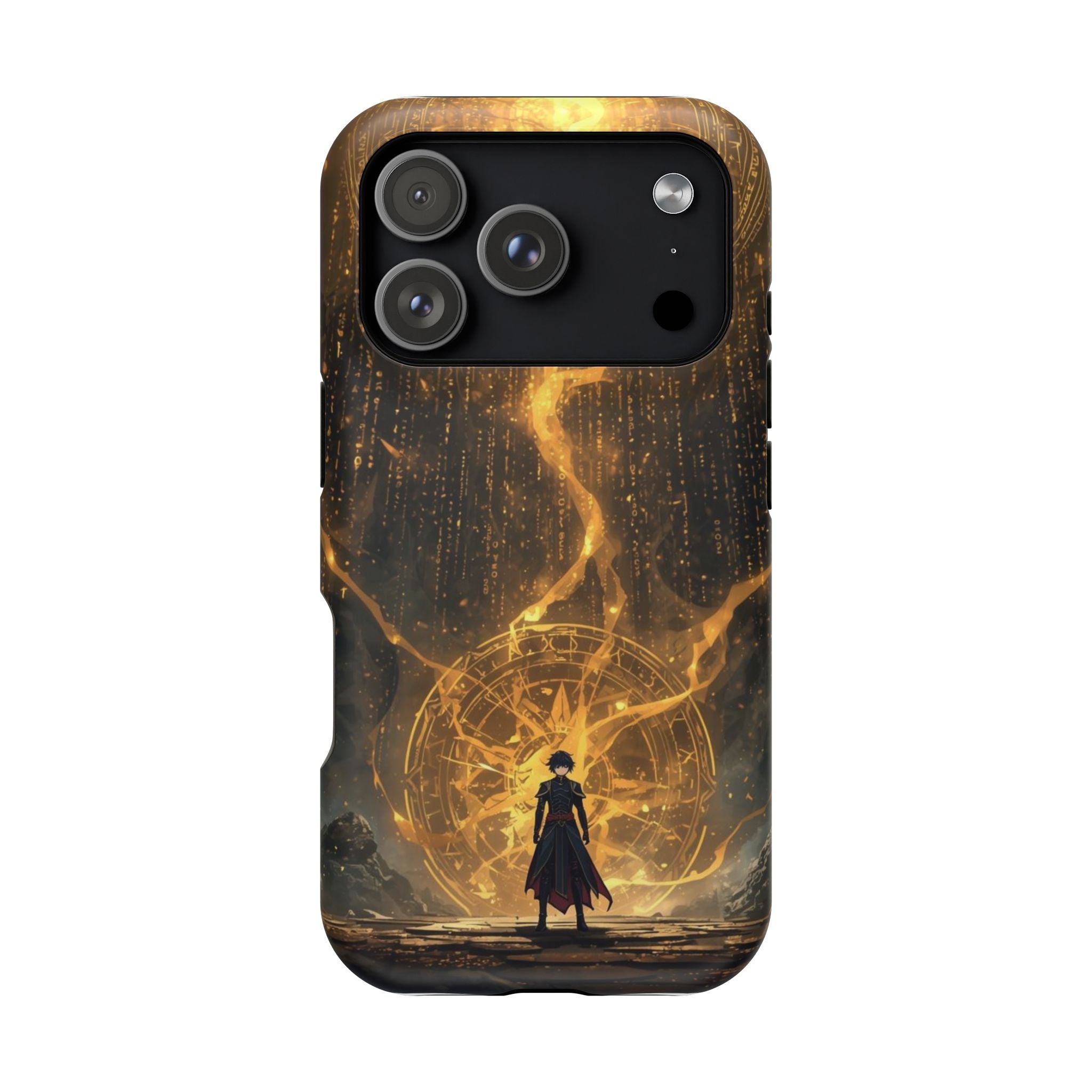 Vi-Anime Phone Case — Fantasy Mage Sigil Impact-Resistant Armor