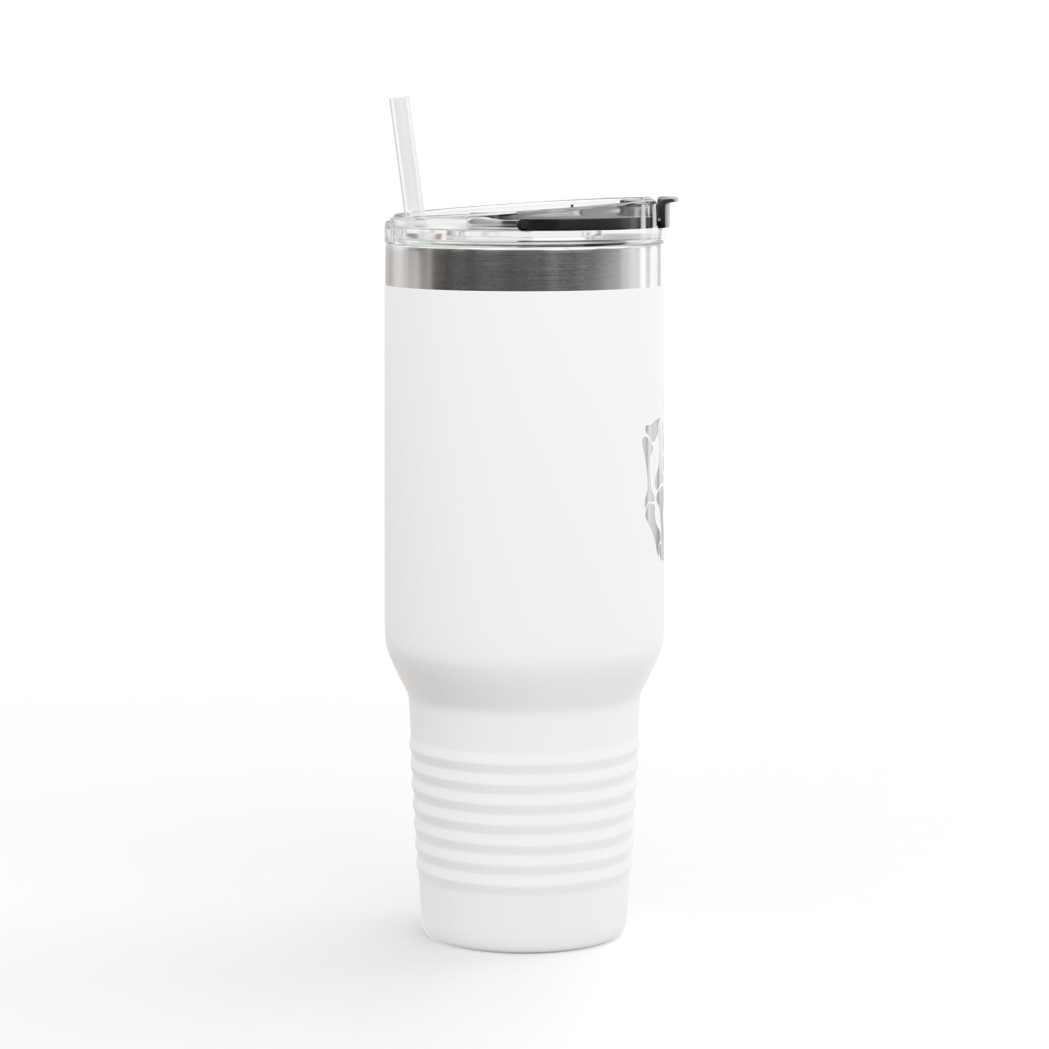 Vi-Cups -40oz Insulated Travel Mug — Skeleton Hand Middle Finger Graphic