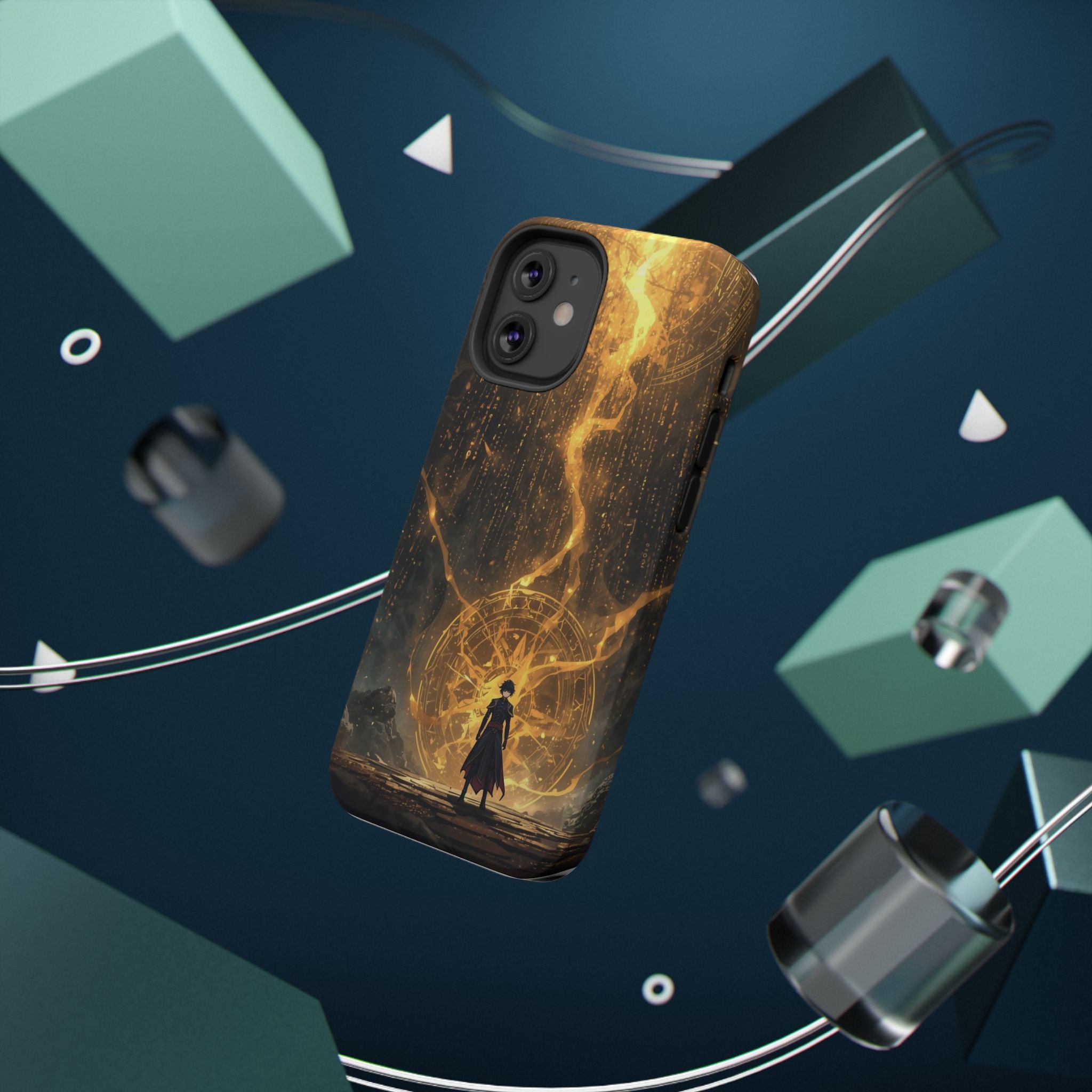 Vi-Anime Phone Case — Fantasy Mage Sigil Impact-Resistant Armor