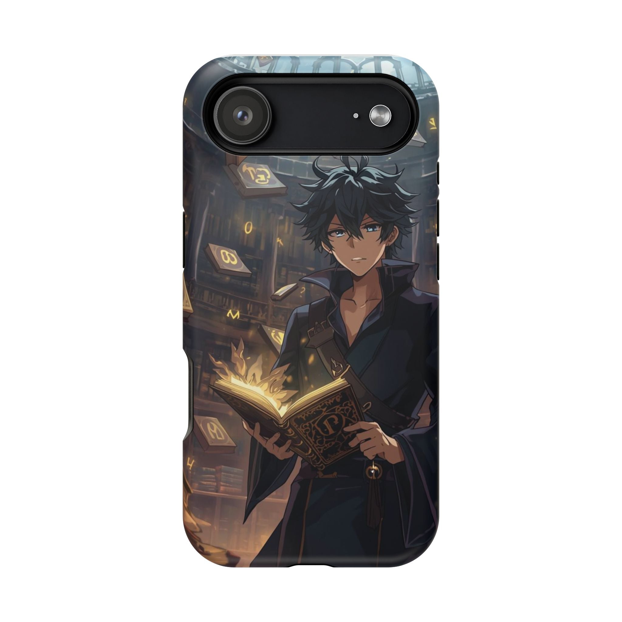 Vi-Anime Mystic Scholar Phone Case — Anime Magic Book Impact-Resistant Case