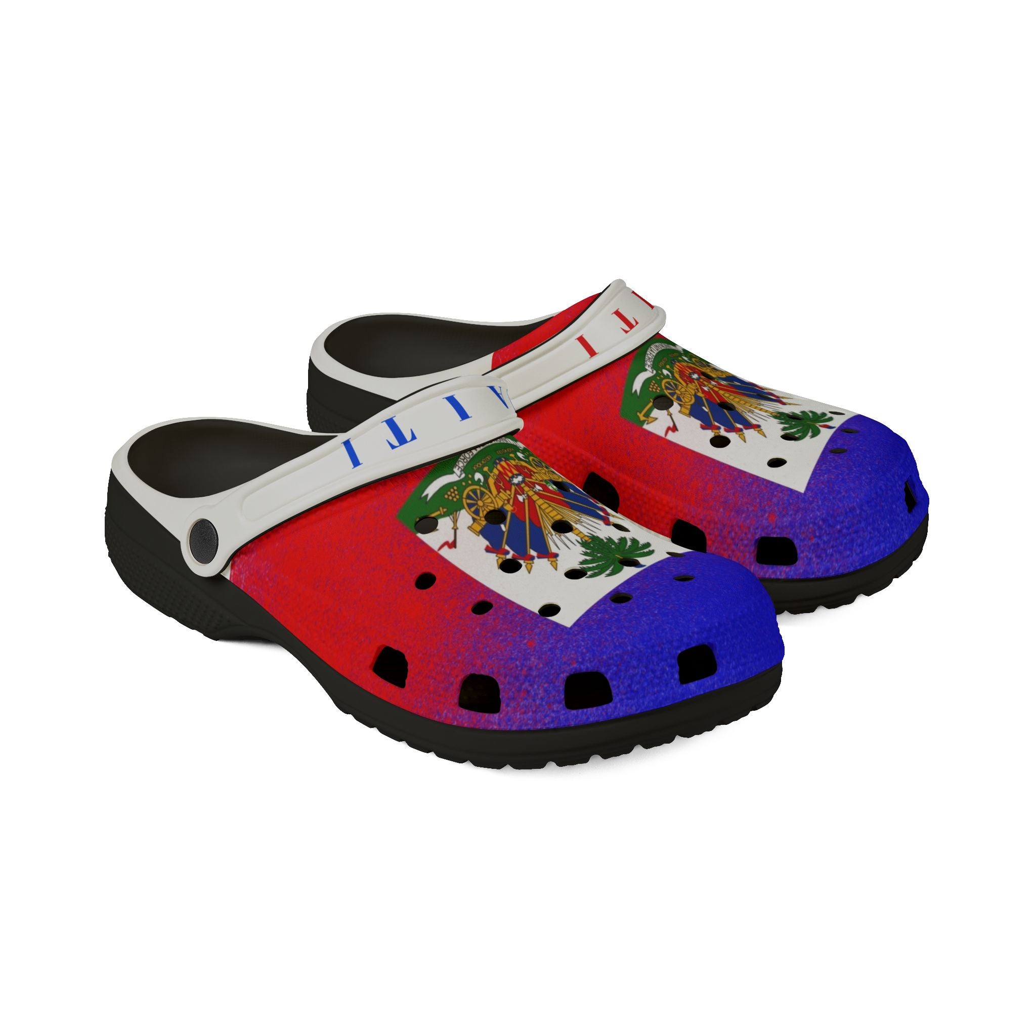 Haiti Flag EVA Foam Clogs – Lightweight Patriotic Garden Shoes