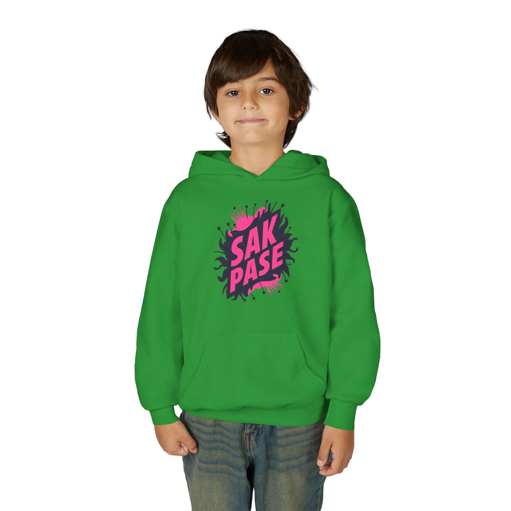 Little Vi Vi-Hoodie — Pink “SAK PASE” Creole Splash Graphic