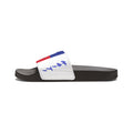 Haiti Flag Slide Sandals — Men's Removable‑Strap Patriotic Pool Slides