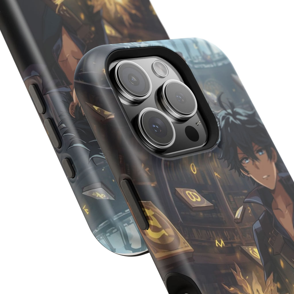 Vi-Anime Mystic Scholar Phone Case — Anime Magic Book Impact-Resistant Case