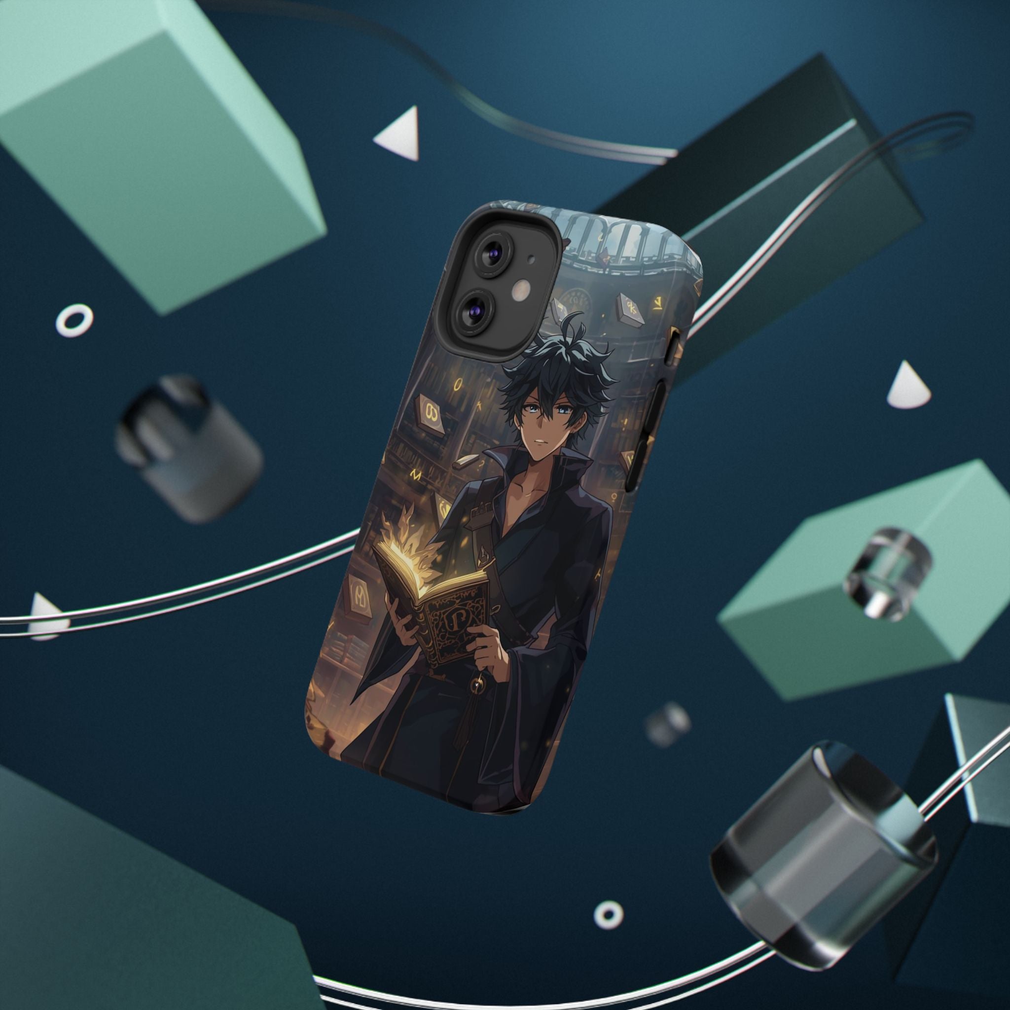 Vi-Anime Mystic Scholar Phone Case — Anime Magic Book Impact-Resistant Case