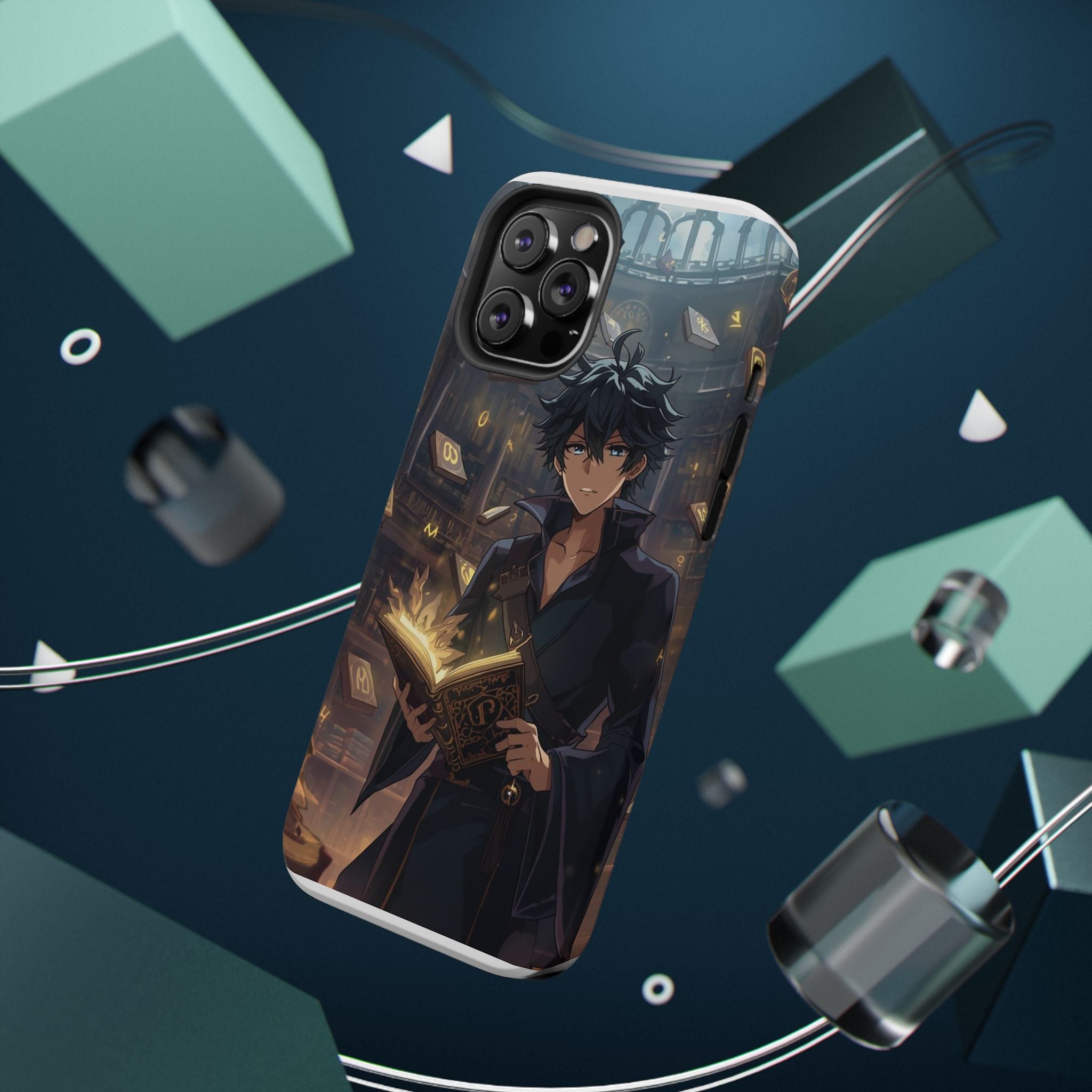 Vi-Anime Mystic Scholar Phone Case — Anime Magic Book Impact-Resistant Case