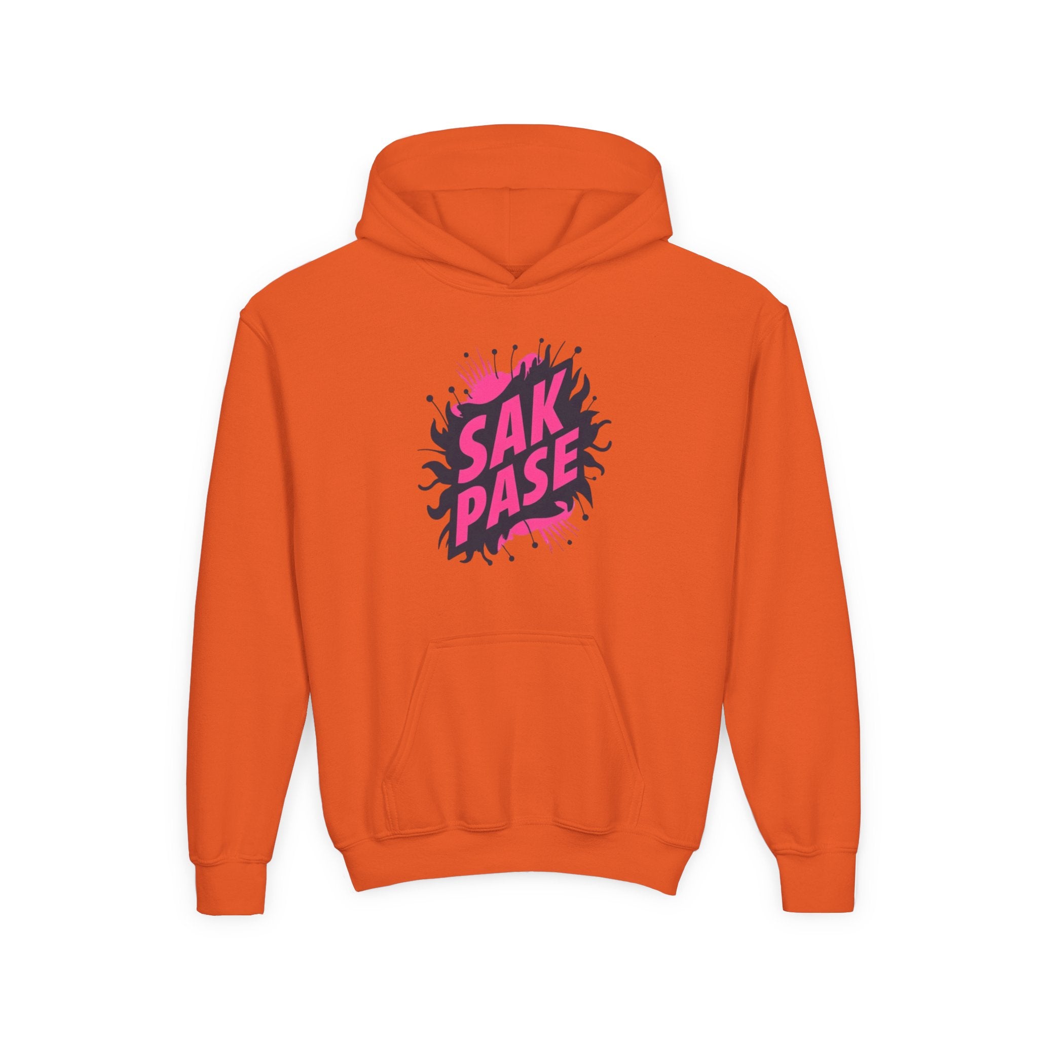 Little Vi Vi-Hoodie — Pink “SAK PASE” Creole Splash Graphic