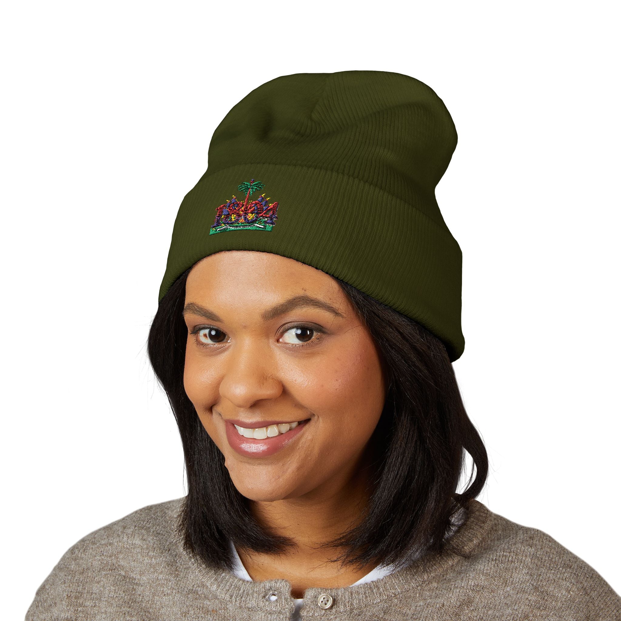 Vi-Cap Embroidered beanie - 1804 Haitian heritage