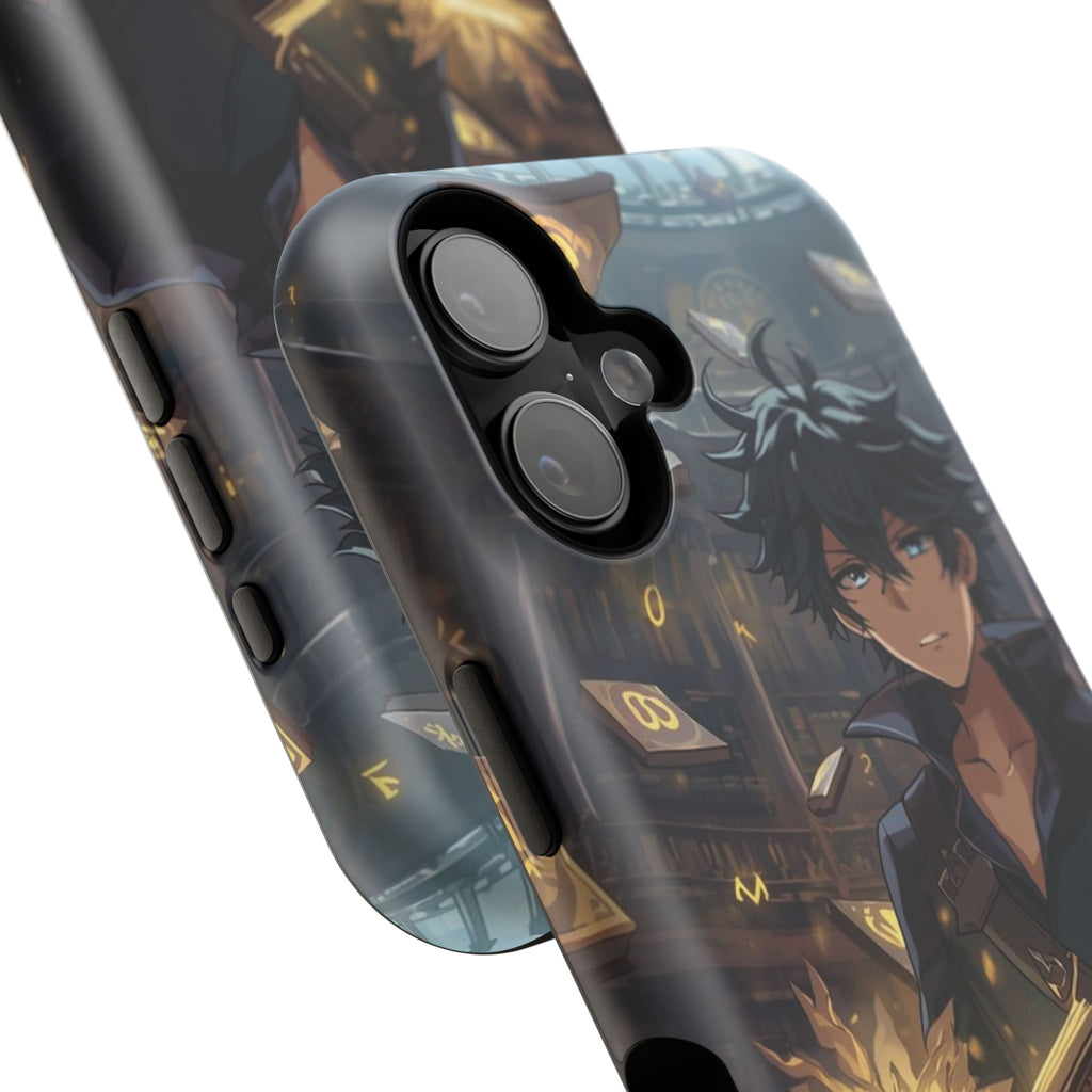 Vi-Anime Mystic Scholar Phone Case — Anime Magic Book Impact-Resistant Case