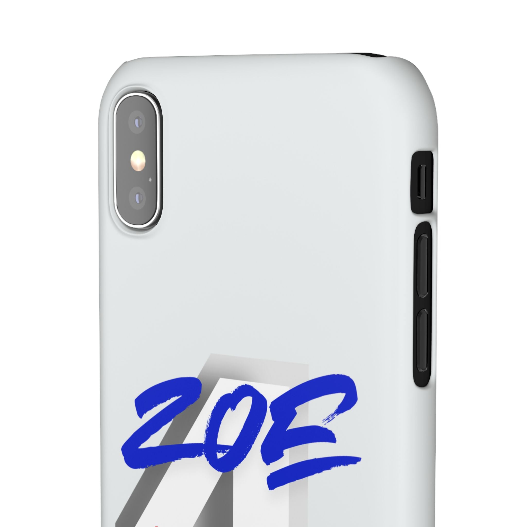 Zoe Life Phone Case - Bold Script Number 4 Snap Case