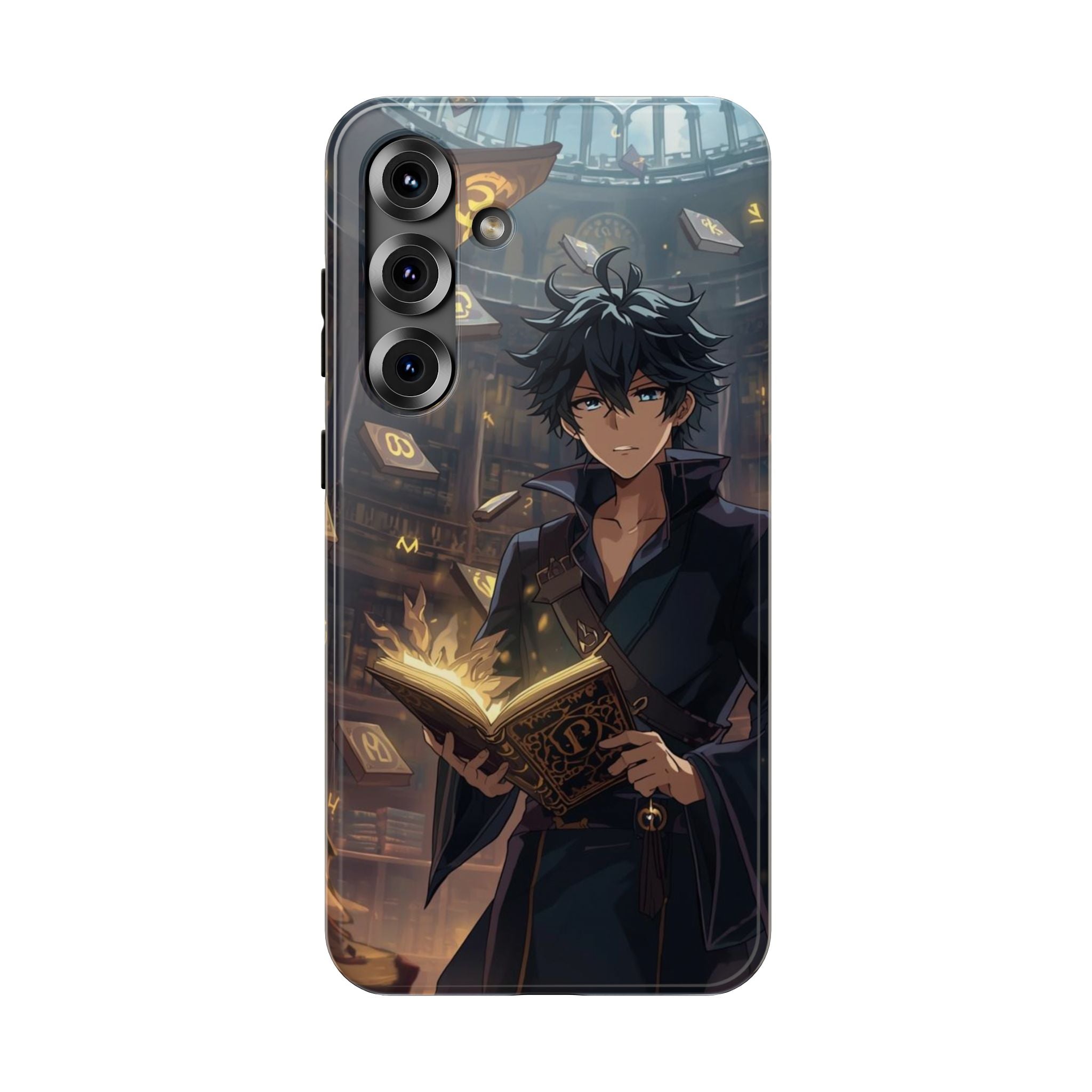 Vi-Anime Mystic Scholar Phone Case — Anime Magic Book Impact-Resistant Case